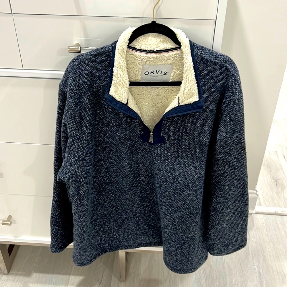 orvis gorgeous pull over quarter zip. amazing never worn!